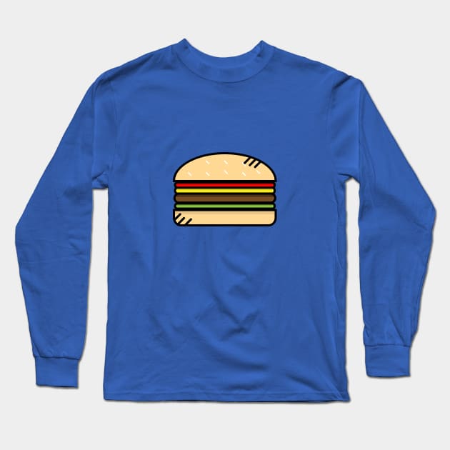 Hamburguer - Icon Long Sleeve T-Shirt by Lionti_design